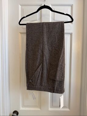 Petite Studio Brown Herringbone Trousers